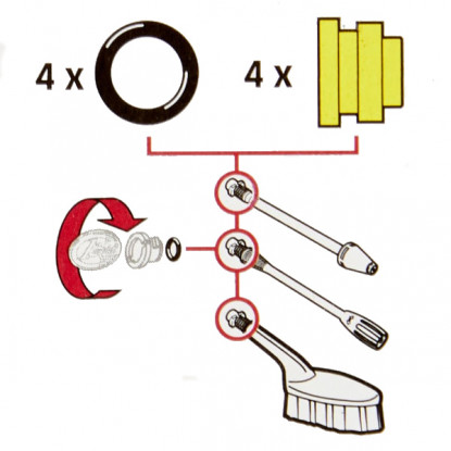 Karcher Pressure Washer O-Ring Seal Set | 2.640-729.0