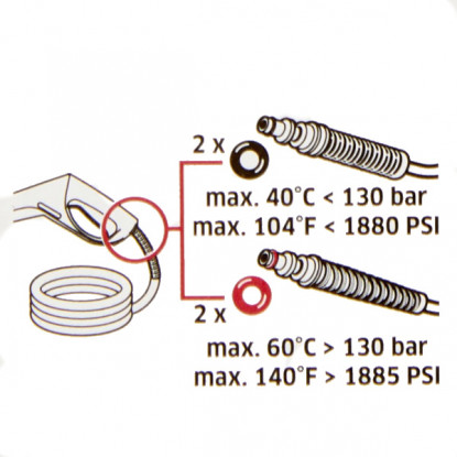 Karcher Pressure Washer O-Ring Seal Set | 2.640-729.0